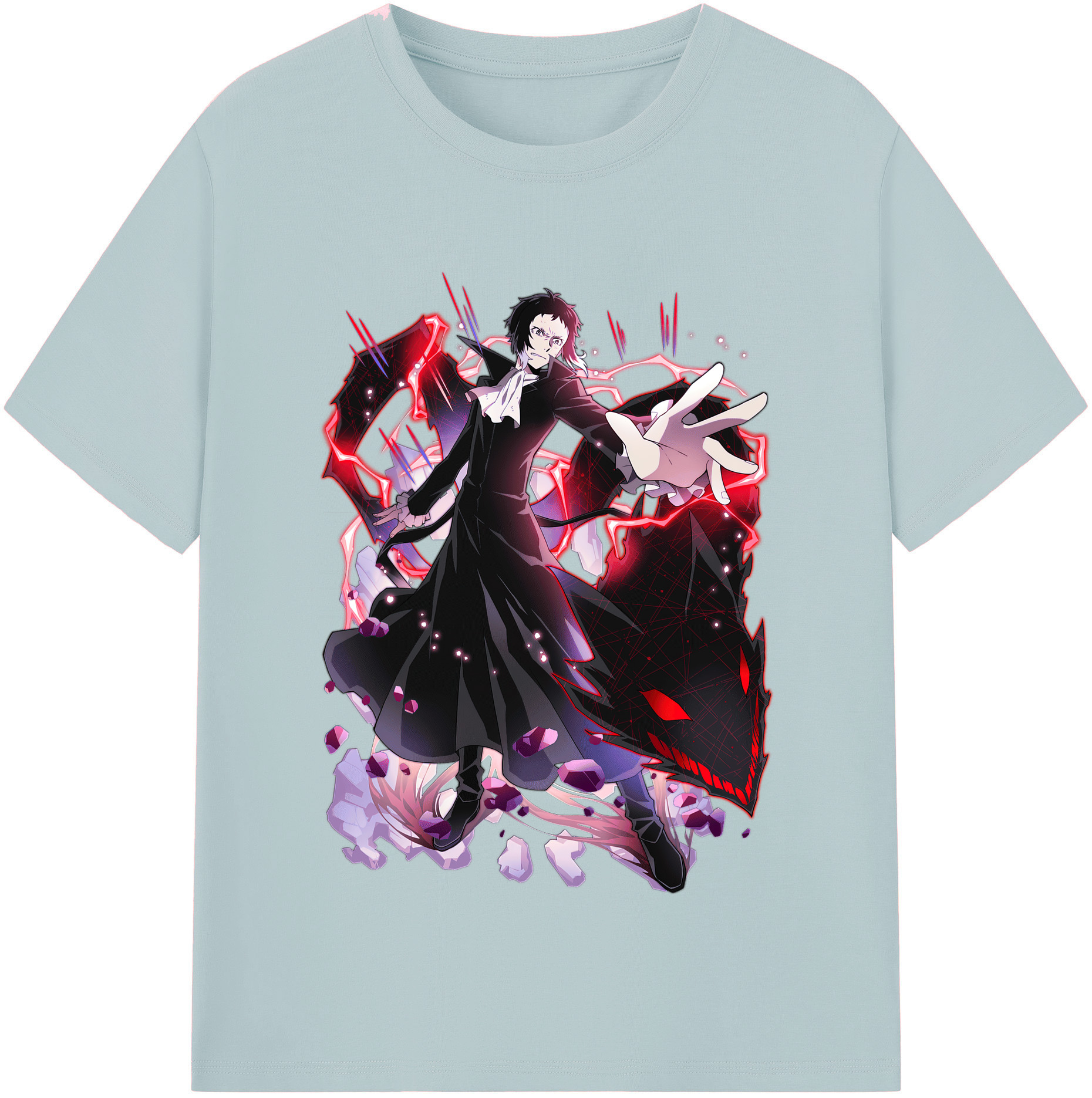 （画像用） 文豪ストレイドッグス Bungo Stray Dogs 綿100％半袖Tシャツ（フロントプリント）